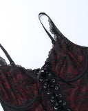 Dark lace halter back straps  Camisole