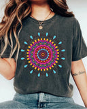 Colorful Mandala Print T-Shirt