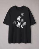 Lotus Print Crew Neck T-Shirt