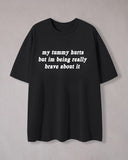 Funny Slogan Print Crew Neck T-Shirt