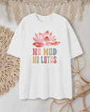 Spiritual Gift Lotus Flower Print T-shirt