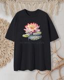 "NO MUD NO LOTUS" Print T-Shirt