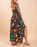 Summer Love Casual Tropical Fruit Print Sun Dress