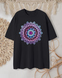 Charming Purple Ethnic Print T-Shirt