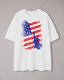 Stand Up "Independence Day" Flag Graphic T-Shirt