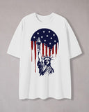 Statue of Liberty Holding Torch Graphic T-shirt