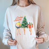 Christmas Gift Funny Print Crew Neck Sweatshirt