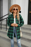 Green Checkered Casual Button-Down Shirt