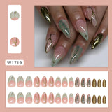 Solar Goddess Forest Elf Manicure Stickers, Gold Leaf Glossy Colored Manicure Patch Wear Nails