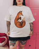 Unique Fox Elf Pattern  Print Plus Size T-shirt