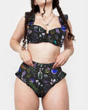 Witchery Snake Amethyst Printed Bikini Set and Sarong