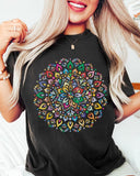 Psychedelic Colorful Spinning Top Print T-Shirt