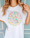 Psychedelic Colorful Spinning Top Print T-Shirt