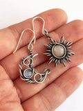 Vintage Boho Sun & Moon Inspired Earrings