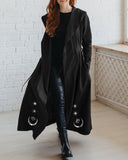 Moon Phase Starry Bat Printed Hoodie Cardigan Coat